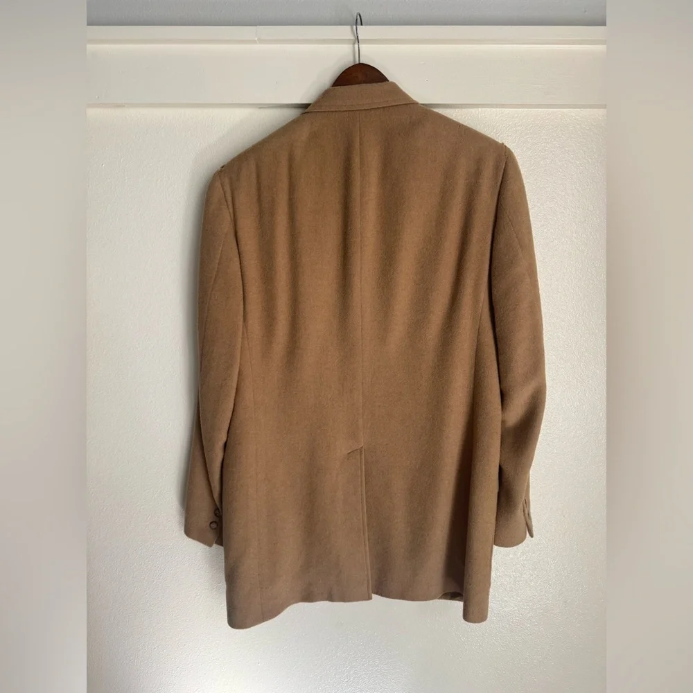Brooks Brothers Camel Hair Blazer 41L Vintage Tan Sport Coat Mens Wool Jacket